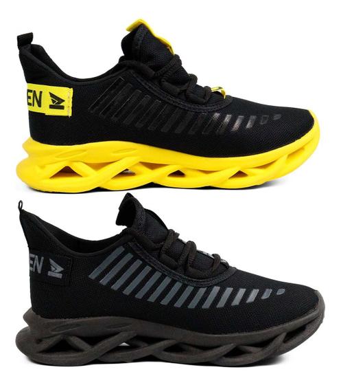Kit Tênis Masculino Feminino Casual Para Academia Caminhada