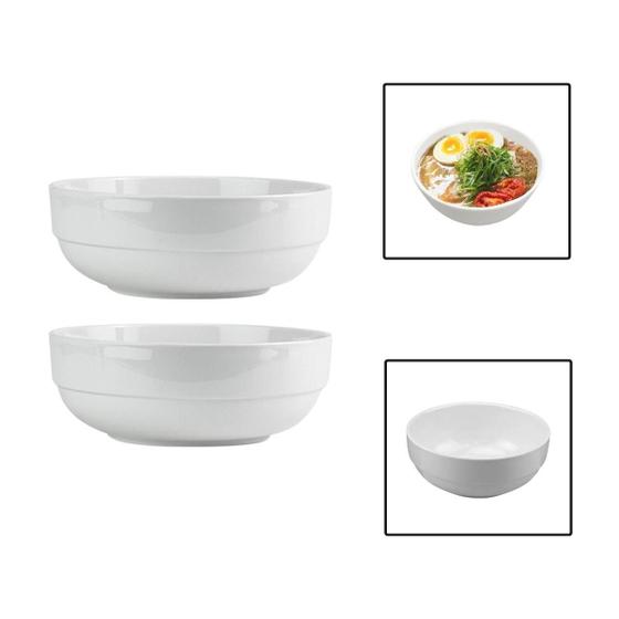 Imagem de Kit 2 Tigelas Bowl 700Ml Melamina Cumbuca Caldo Sopa Salada