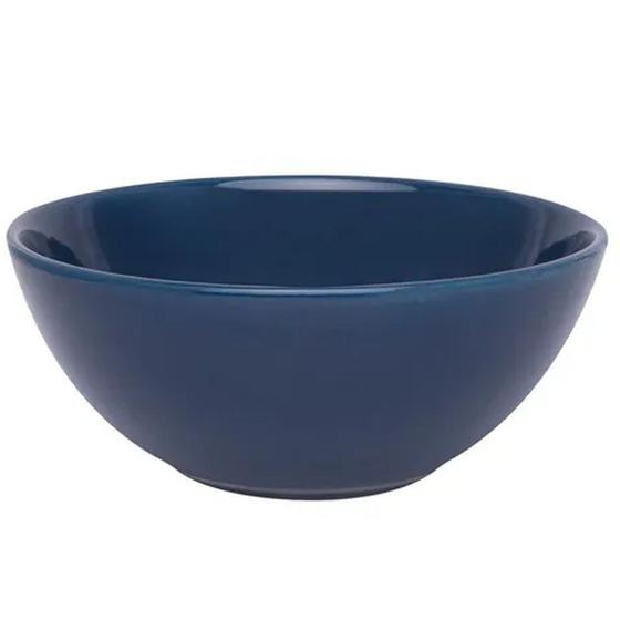 Imagem de Kit 2 Tigelas Bowl Azul Oxford Cerâmica 600Ml