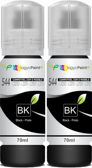 Imagem de Kit 2 tinta bk pretas para l3150 l3110 l3210 l3250 l5190 l3150