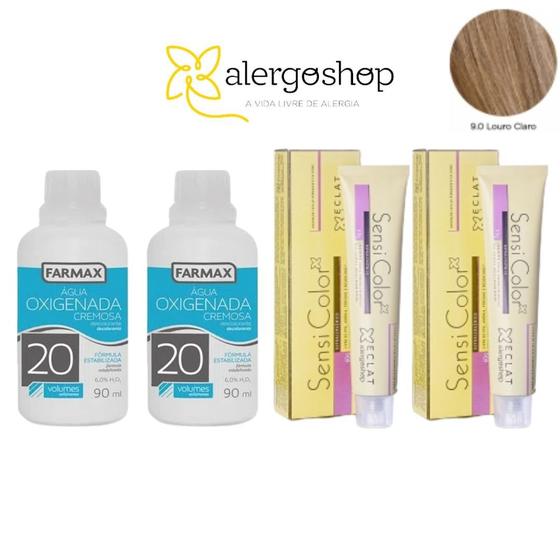 Kit 2 Tinta Cabelo Hipoalergênica AntiAlérgica Sensicolor Alergoshop ...