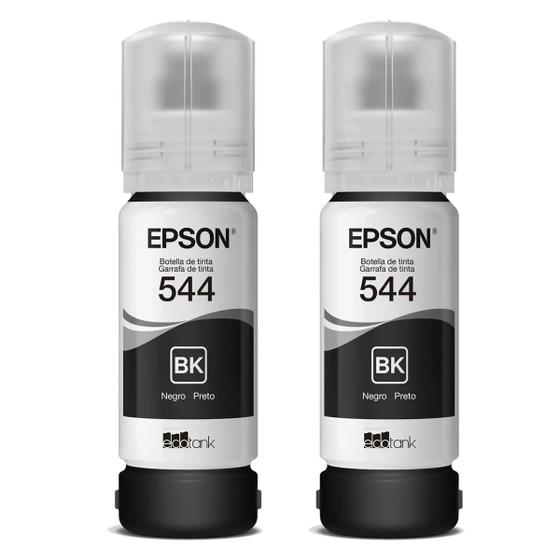 Kit 2 Tintas 544 - 2 Preto L-3110 L-3150 L-3250 - Refill Menor preço em Kit 2 Tintas 544 - 2 Preto L-3110 L-3150 L-3250 - Refill