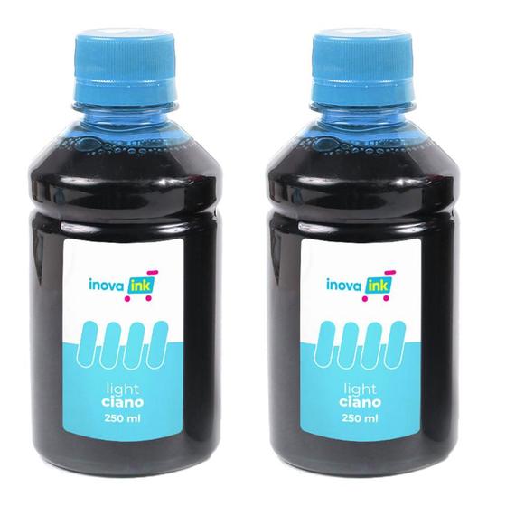 Imagem de Kit 2 Tintas Compatível L805 250ml Cyan Light Inova Ink