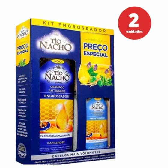 Imagem de Kit 2 tio nacho engrossador  sham 415ml + cond 200ml
