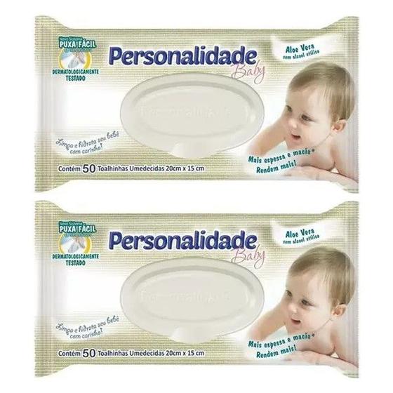 Imagem de Kit 2 Toalha Umedecida De 50 Unidades- Personalidade