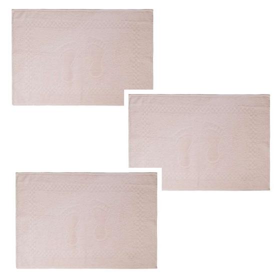 Kit 2 Toalhas de Piso Pezinho Rose Appel Jogo de Toalhas / Jogo