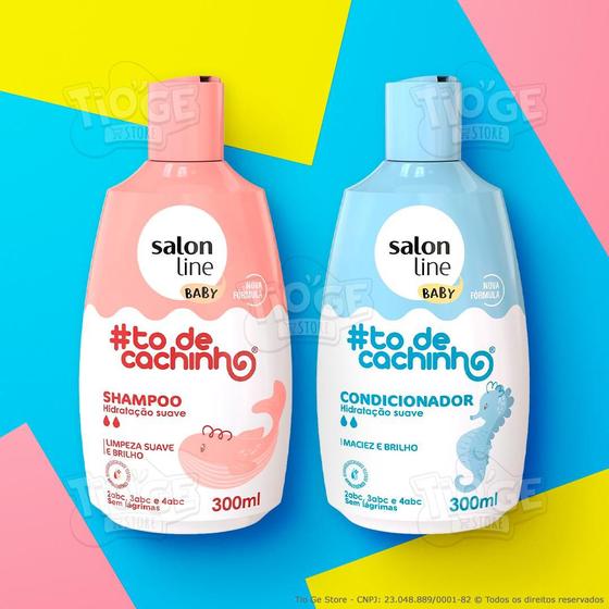 Imagem de Kit 2 ToDeCachinho Baby Cabelos Ondulados, Cacheados e Crespos Bebê Infantil Shampoo + Condicionador