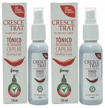 Imagem de Kit 2 Tônicos Anti Queda de Cabelo Crescetrat