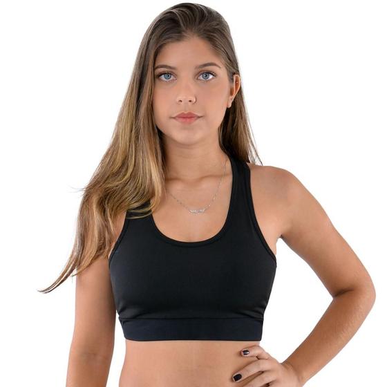 Imagem de Kit 2 Tops Básicos Liso Com Bojo Removível Selene Fitness Esporte Academia Exercícios