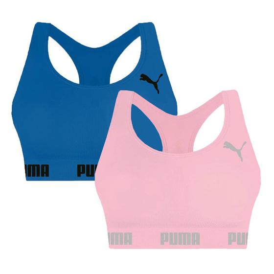 Imagem de Kit 2 Tops Puma Nadador Sem Costura Feminino