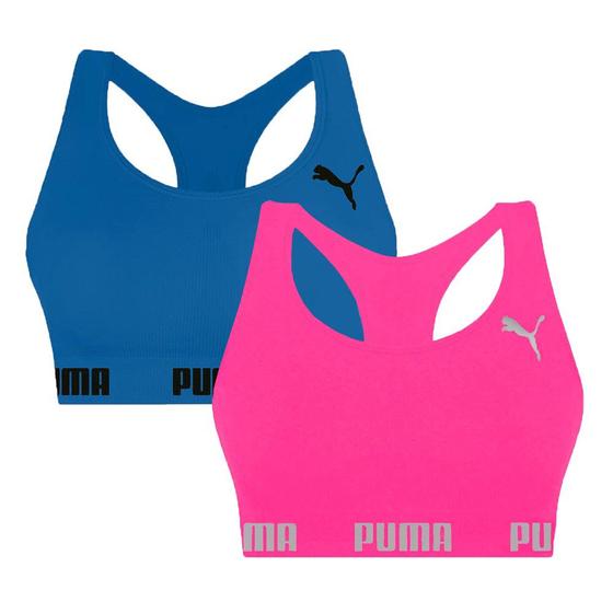 Imagem de Kit 2 Tops Puma Nadador Sem Costura Feminino