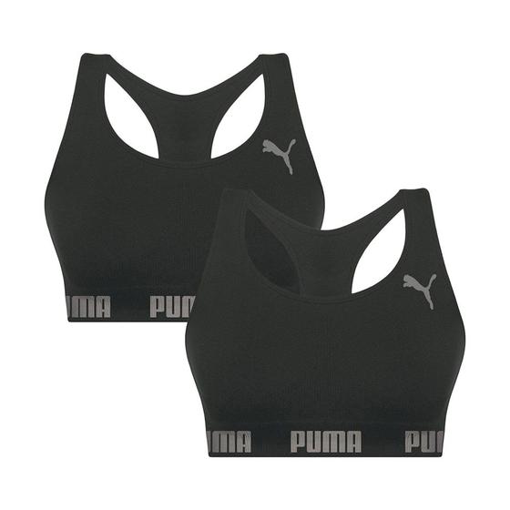 Imagem de Kit 2 Tops Puma Nadador Sem Costura Feminino