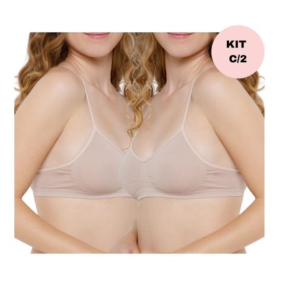 Imagem de Kit 2 Tops Sem Aro e Sem Bojo Trifil Lingerie - Ref. C04377