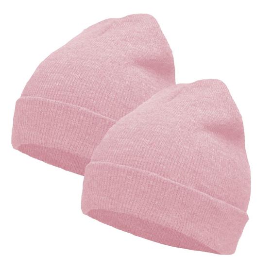 Imagem de Kit 2 Toucas De Lã Gorro Estilo Beanie Básica Lisa Inverno