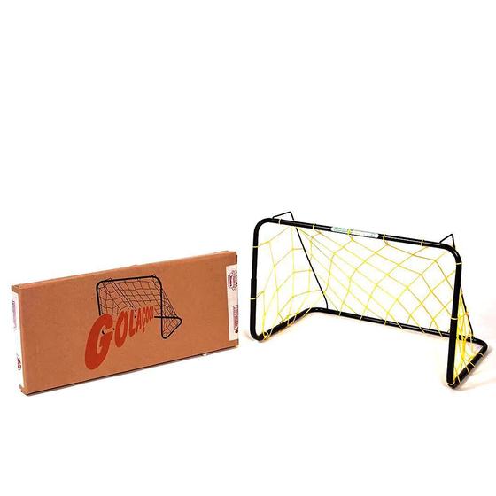 Kit 2 Traves De Futebol Infantil De Ferro Com Rede Golaço Menor preço em Kit 2 Traves De Futebol Infantil De Ferro Com Rede Golaço