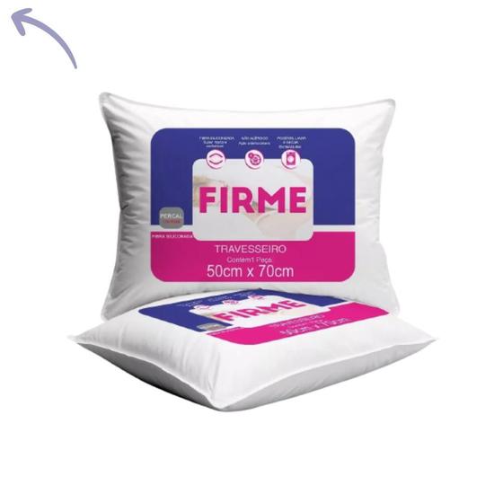 Kit 2 Travesseiro Firme 50x70cm Antialergico 100% fibra Siliconada Macio Menor preço em Kit 2 Travesseiro Firme 50x70cm Antialergico 100% fibra Siliconada Macio