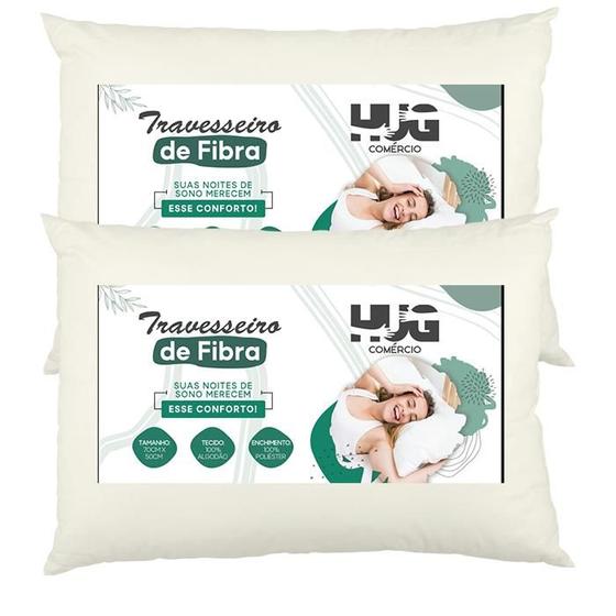 Kit 2 Travesseiro Firme Antialergico 45x65cm extra macio tecido TNT fibra Menor preço em Kit 2 Travesseiro Firme Antialergico 45x65cm extra macio tecido TNT fibra