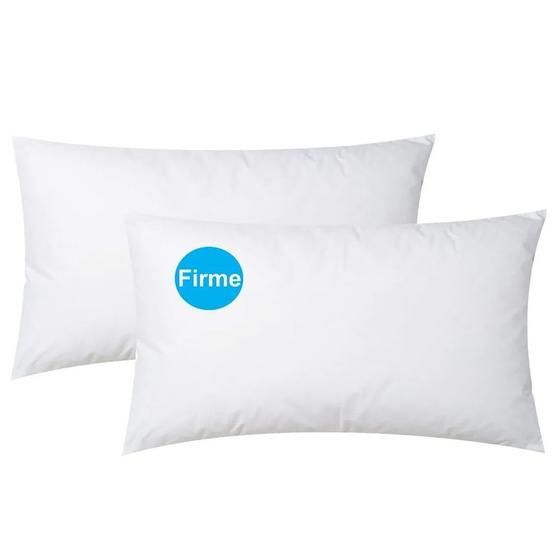 Imagem de Kit 2 Travesseiro King Size 50x90 Fibra Siliconada