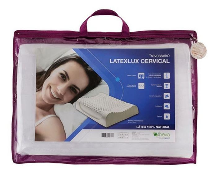 Imagem de Kit 2 Travesseiro Latexlux Cervical Theva