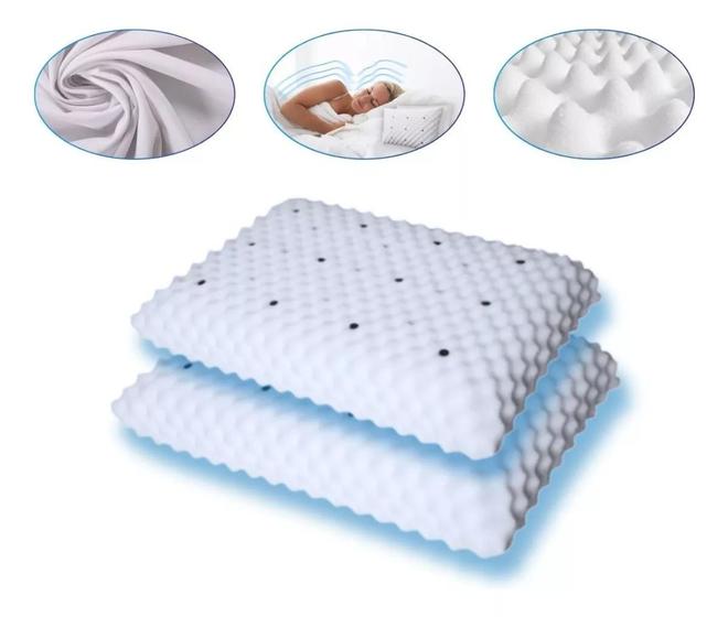 KIT 2 Travesseiro MAGNÉTICO Ortopédico Massageador com Imãs Anti Ronco Terapêutico PRONTA ENTREGA Menor preço em KIT 2 Travesseiro MAGNÉTICO Ortopédico Massageador com Imãs Anti Ronco Terapêutico PRONTA ENTREGA