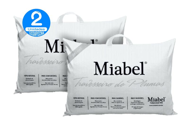 Kit 2 Travesseiro Miabel Dreams - Prata - Plumas De Ganso 50x70 cm Menor preço em Kit 2 Travesseiro Miabel Dreams - Prata - Plumas De Ganso 50x70 cm