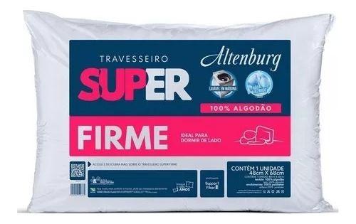 Kit 2 Travesseiro Suporte Super Firme Altenburg 100% Algodão Menor preço em Kit 2 Travesseiro Suporte Super Firme Altenburg 100% Algodão
