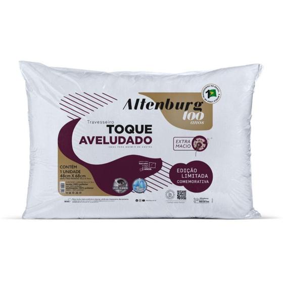 Kit 2 Travesseiros Altenburg Toque Aveludado 48cmx68cm Menor preço em Kit 2 Travesseiros Altenburg Toque Aveludado 48cmx68cm