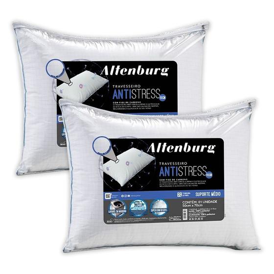 KIt 2 Travesseiros Antistress 50x70cm Altenburg Menor preço em KIt 2 Travesseiros Antistress 50x70cm Altenburg