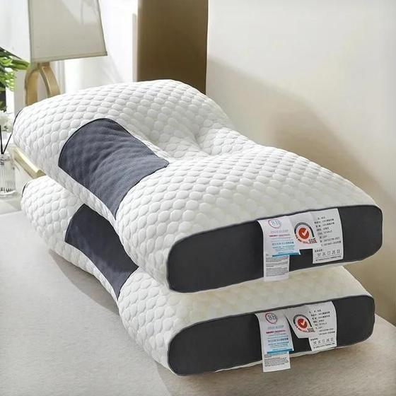 Kit 2 Travesseiros Cervical Confortável Relaxante Ortopédico Menor preço em Kit 2 Travesseiros Cervical Confortável Relaxante Ortopédico