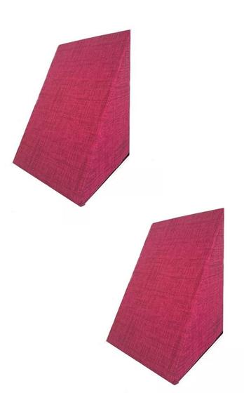 Imagem de Kit 2 Travesseiros Encosto Triangular Repouso Leitura Com Capa Tr