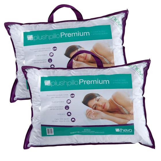 Kit 2 Travesseiros Plushpillo Premium Menor preço em Kit 2 Travesseiros Plushpillo Premium