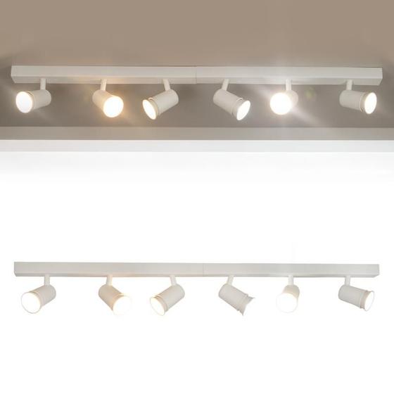Imagem de Kit 2 Trilho Eletrificado 3 Spot Led MR16 GU10 Direcionável