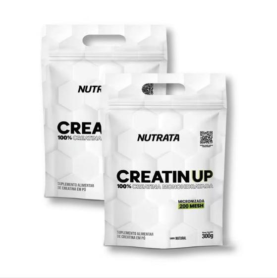 Imagem de Kit 2 un Creatina Pura Monohidratada Creatin UP 300g Refil Nutrata 