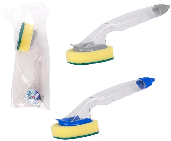 Imagem de Kit 2 Un escova limpeza portátil automático líquido lavagem