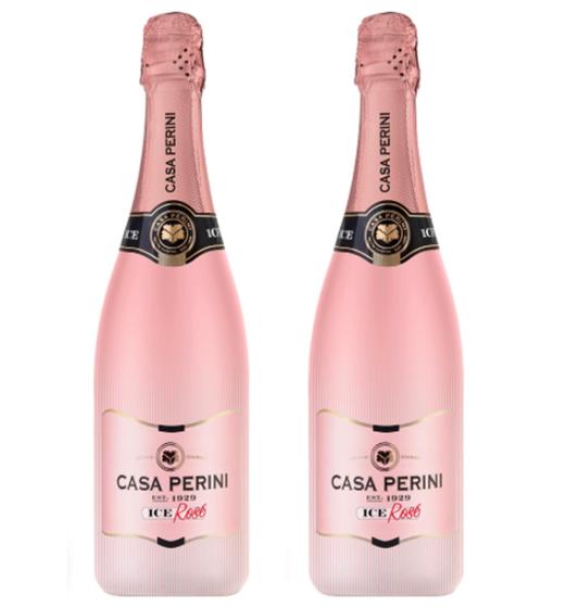 Imagem de Kit 2 Un Espumante Casa Perini Ice Rosé 750 ml