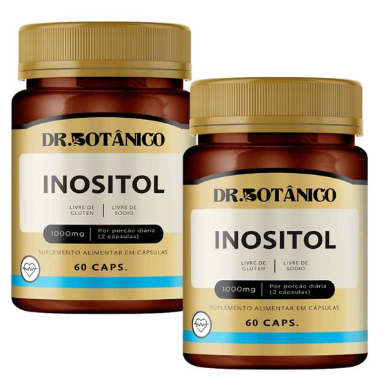 Imagem de Kit 2 un - inositol 1.000mg 60 caps dr botanico