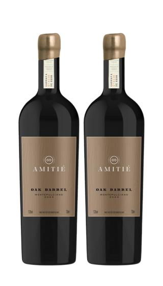 Imagem de Kit 2 Un Vinho Amitie Oak Barrel Montepulciano 750 ml