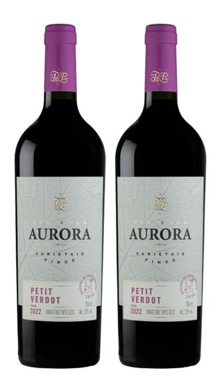 Imagem de Kit 2 Un Vinho Aurora Varietal Petit Verdot 750 ml
