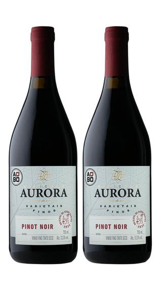 Imagem de Kit 2 Un Vinho Aurora Varietal Pinot Noir 750 ml