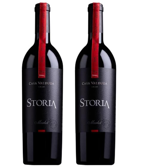 Imagem de Kit 2 Un Vinho Casa Valduga Gran Storia Merlot 750 ml