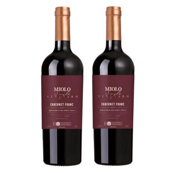 Imagem de Kit 2 Un Vinho Miolo Single Vineyard Cabernet Franc 750 ml