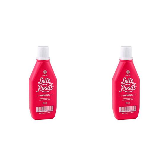 Imagem de Kit 2 Und Desodorante Leite De Rosas Tradicional 60ml