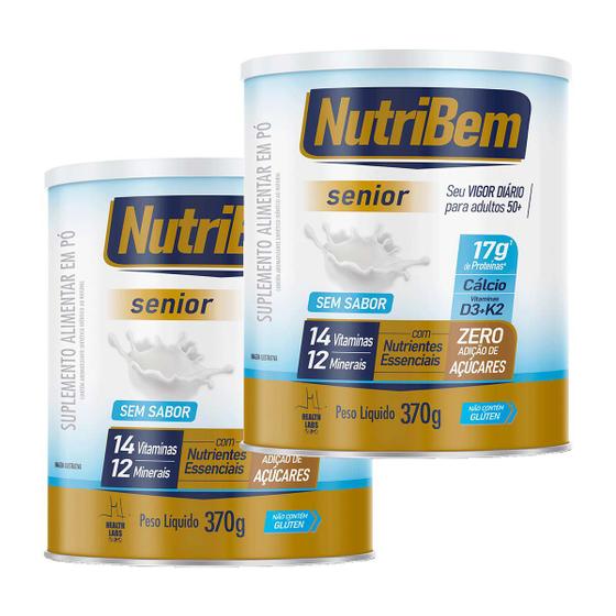 Imagem de Kit 2 und NutriBem Senior Nino 370g - Health Labs