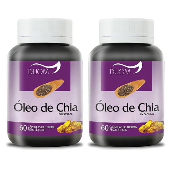 Imagem de Kit 2 Und Óleo De Chia 60Cps 1000Mg Duom