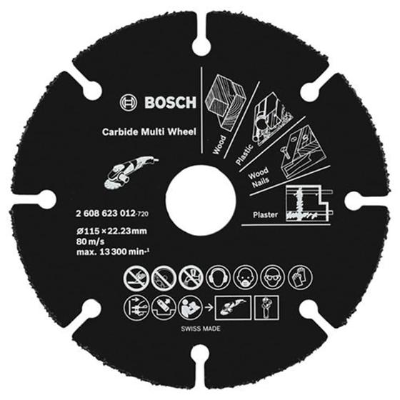 Imagem de Kit 2 Unid. Disco De Madeira Para Esmerilhadeira 115x22,23mm - Bosch
