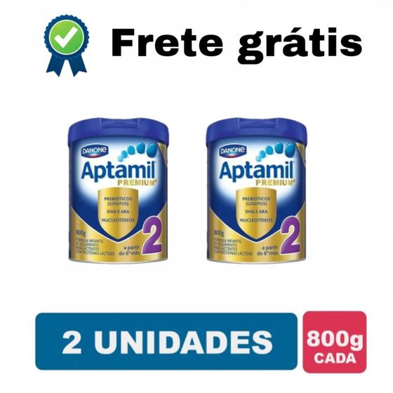 kit 2 unidades aptamil 2 800G formula infantil Menor preço em kit 2 unidades aptamil 2 800G formula infantil