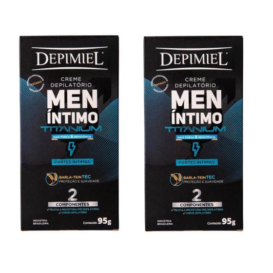 Imagem de Kit 2 Unidades Depilacao Masculina Men Intimo - Depimiel