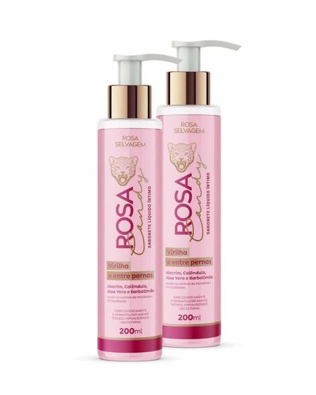 Imagem de Kit 2 Unidades do Sabonete Líquido Íntimo Rosa Candy 200ml