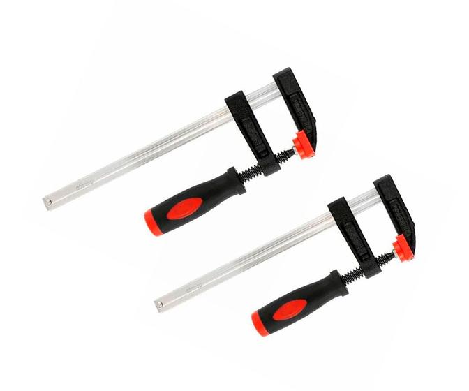Imagem de Kit 2 unidades Grampo Sargento para Marceneiro 6POL. 150MM tipo F MTX - KIT02UN-204029 - MTX ToolsWorld