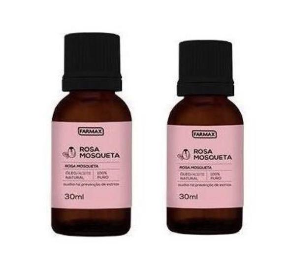 Kit 2 unidades - óleo de rosa mosqueta puro e natural farmax 30 ml | Menor  preço com cupom
